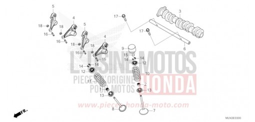 ARBRE A CAMES/SOUPAPE CRF1100AR de 2024
